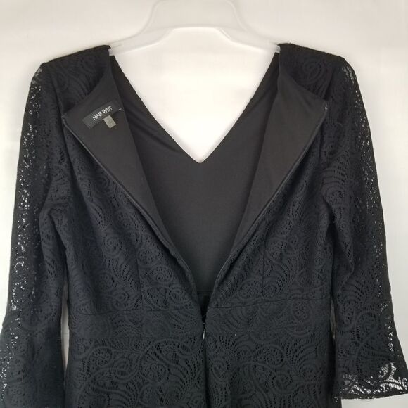 NWT. NINE WEST BLACK LACEY DRESS. SIZE 12 - Picture 15 of 16